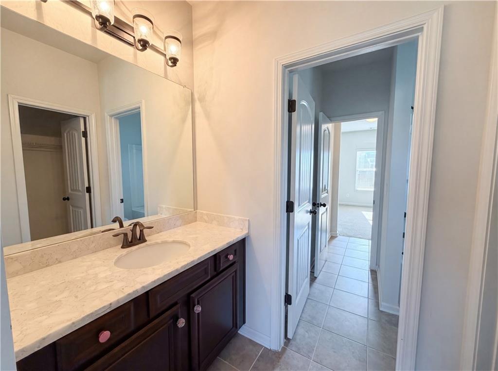 307 Valley View Trail Dallas, GA 30132 - Photo 37 of 41 a bathroom with a sink double vanity and a mirror