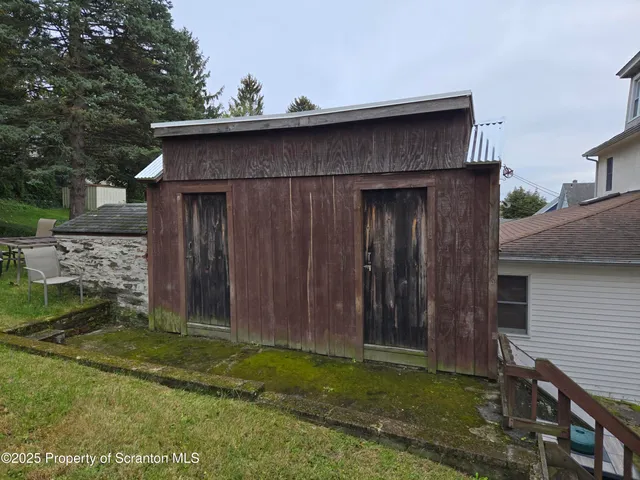 a view of water heater room