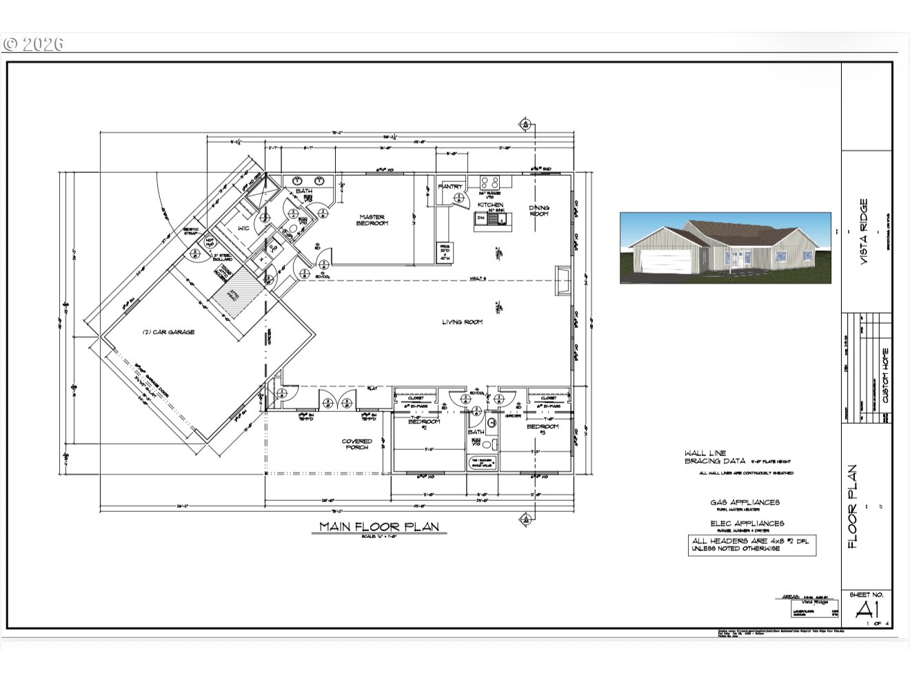 7204 Vista Ridge Drive, Unit 2 Brookings, OR 97415 - Photo 4 of 4 Floor Plan
