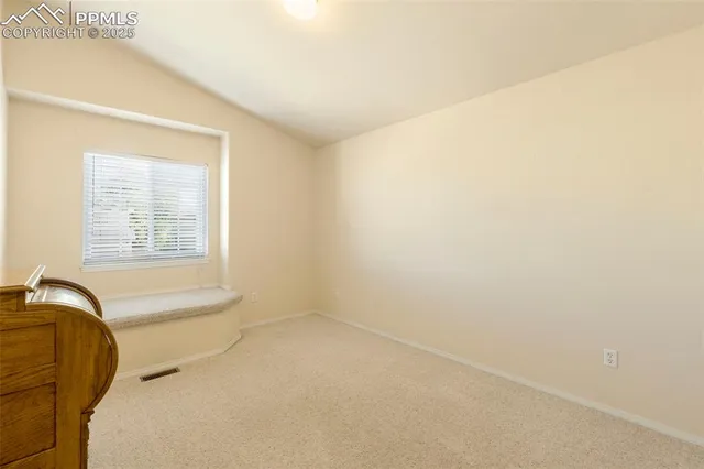 a view of a closet and window