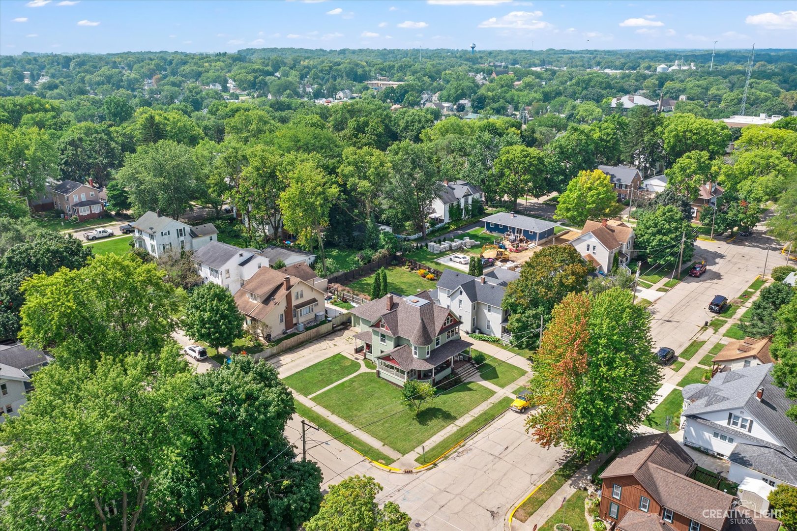 322 East 3rd Street Dixon, IL 61021 - Photo 29 of 30 an aerial view of a residential houses with outdoor space and trees