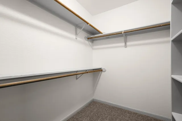 a close up view of racks on the wall