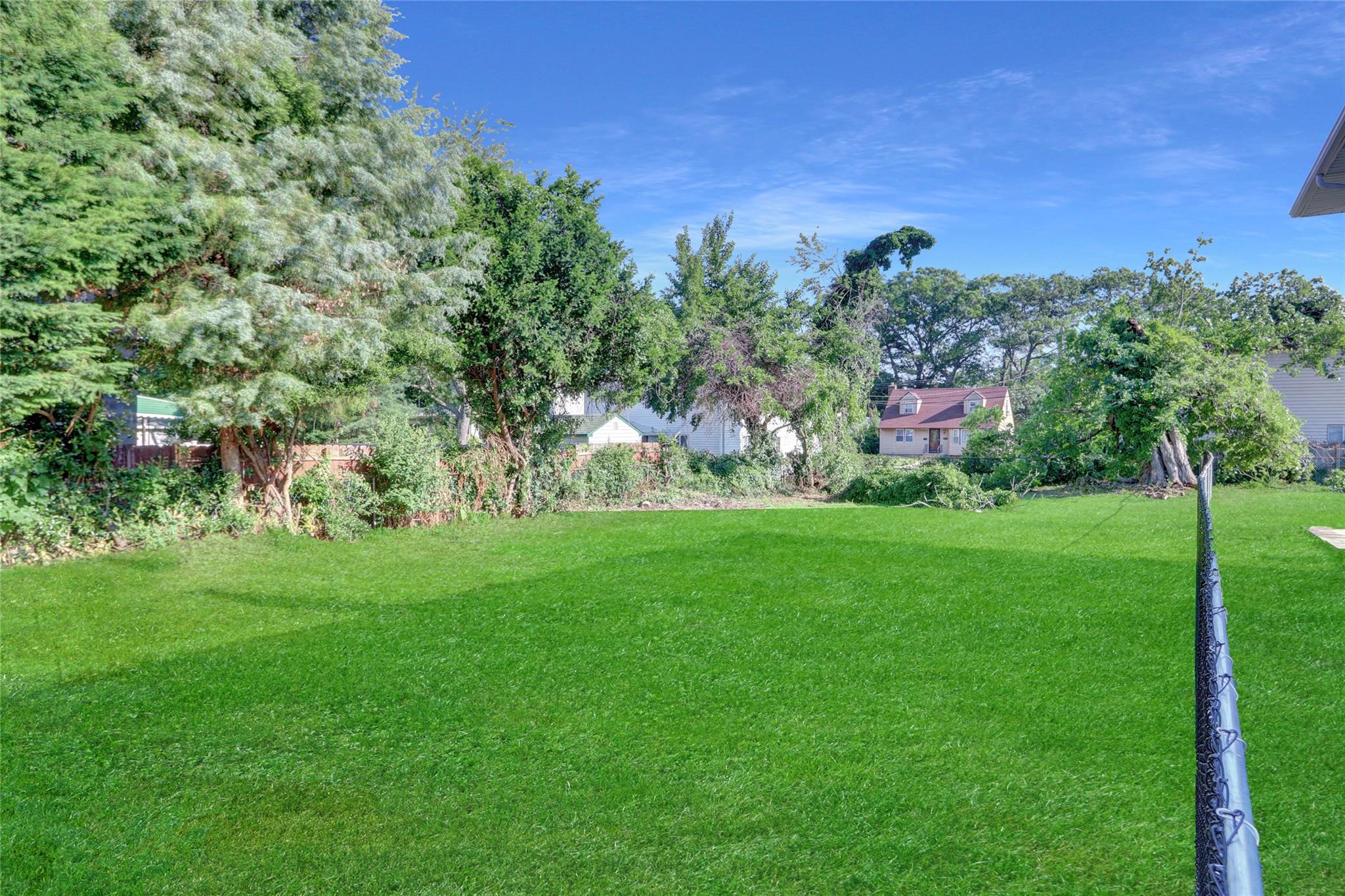 a view of a green field