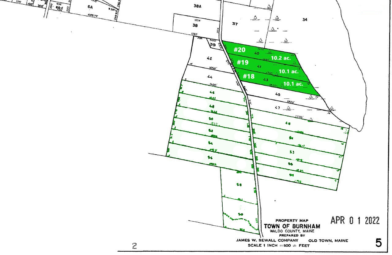 40-41 & 43 Morgan Road Burnham, ME 04922 - Photo 11 of 14 TAX MAPS 5 cr 3 lots