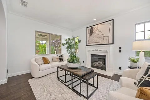a view of entryway with livingroom and hallway