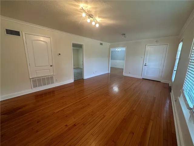 a view of livingroom with hardwood floor and window