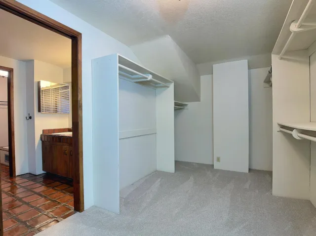 a view of closet area