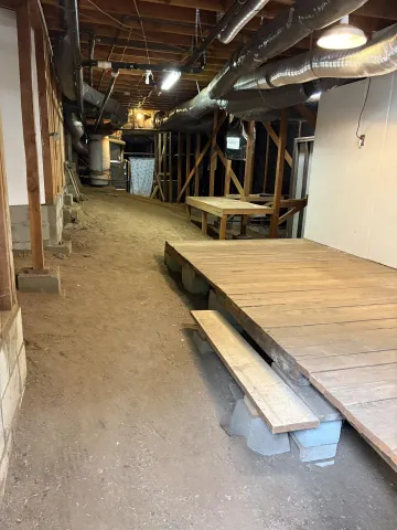 a view of a water heater room