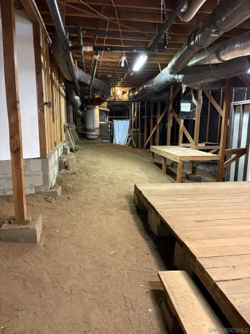 a view of room with furniture