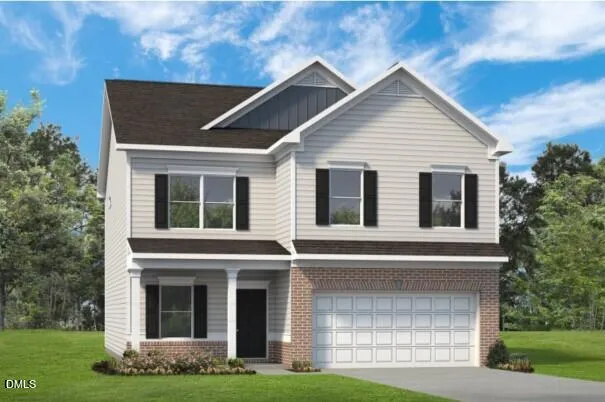 a front view of house with yard