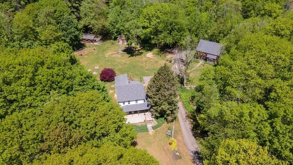 1423 Piper Road Ashby, MA 01431 - Photo 3 of 42 an aerial view of residential house with outdoor space and trees around