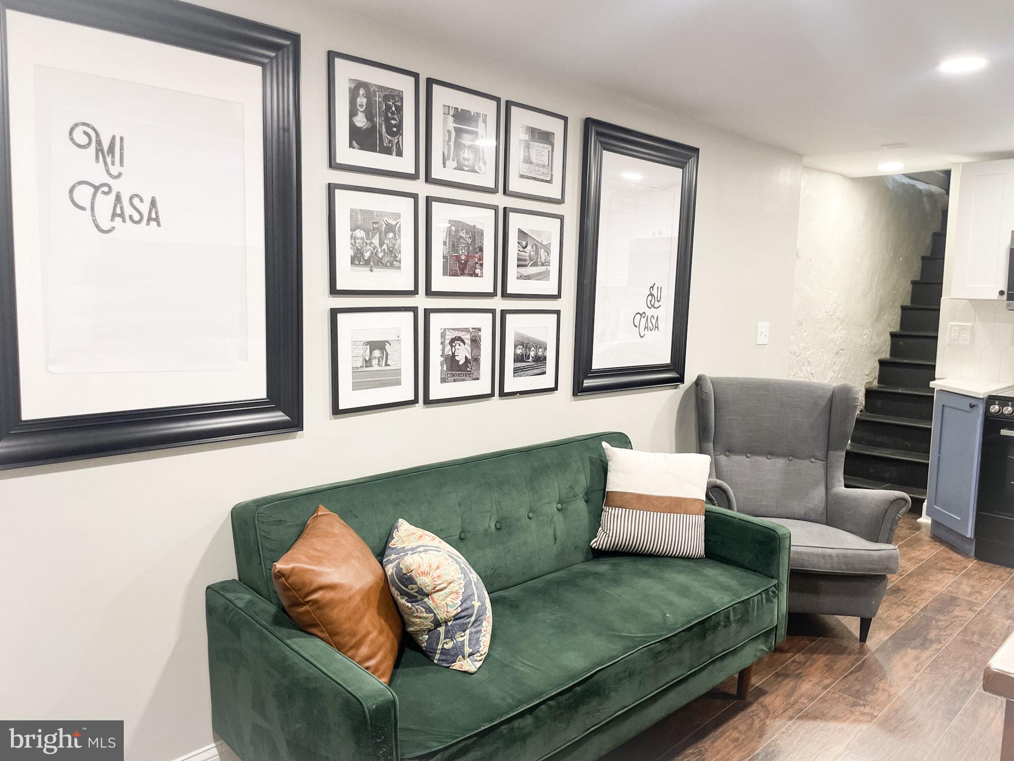 411 Vernon Road Philadelphia, PA 19119 - Photo 47 of 49 a living room with furniture and a large window