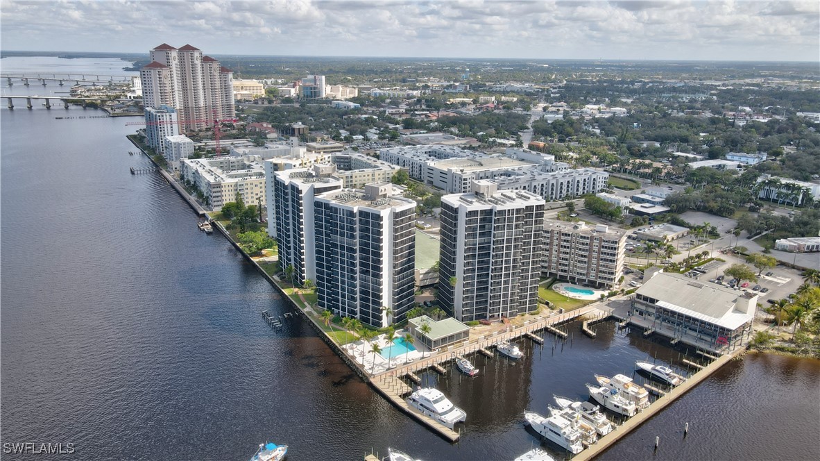 1900 Virginia Avenue, Unit 103 Fort Myers, FL 33901 - Photo 44 of 45 an aerial view of residential houses with outdoor space