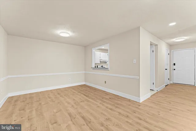 a view of an empty room