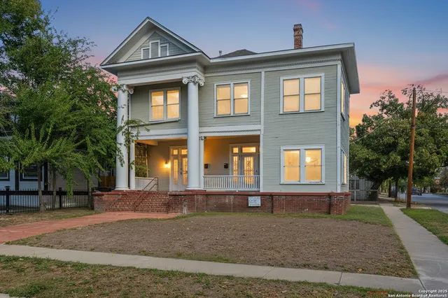 a front view of a house