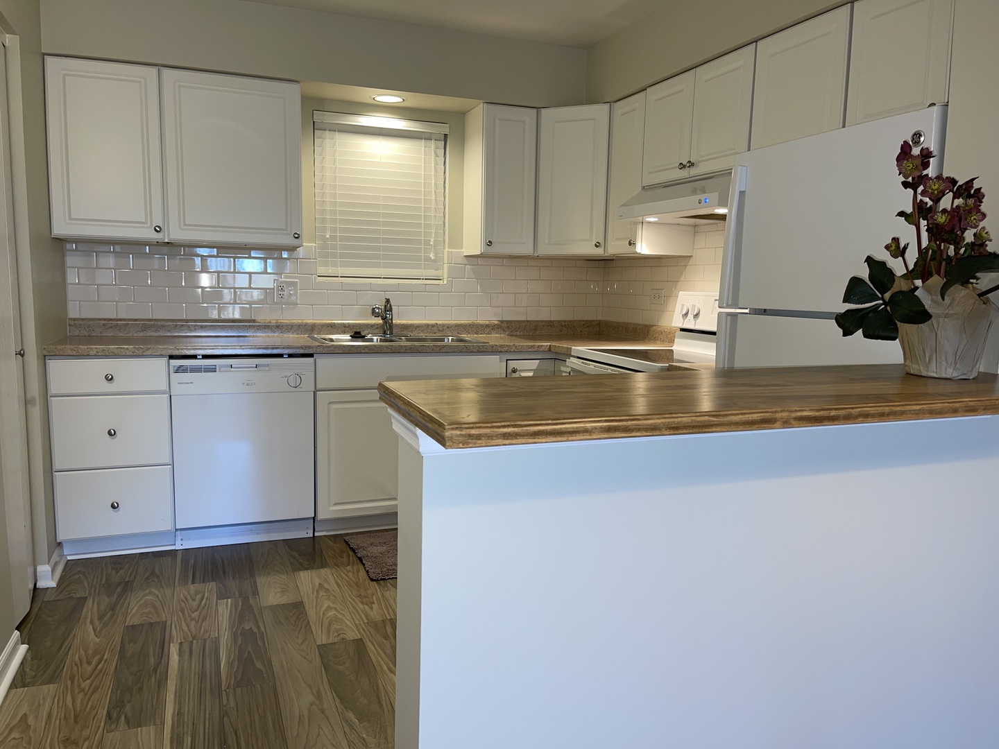 800 Ridge Road, Unit 204 Wilmette, IL 60091 - Photo 3 of 10 a kitchen with a sink stove and cabinets