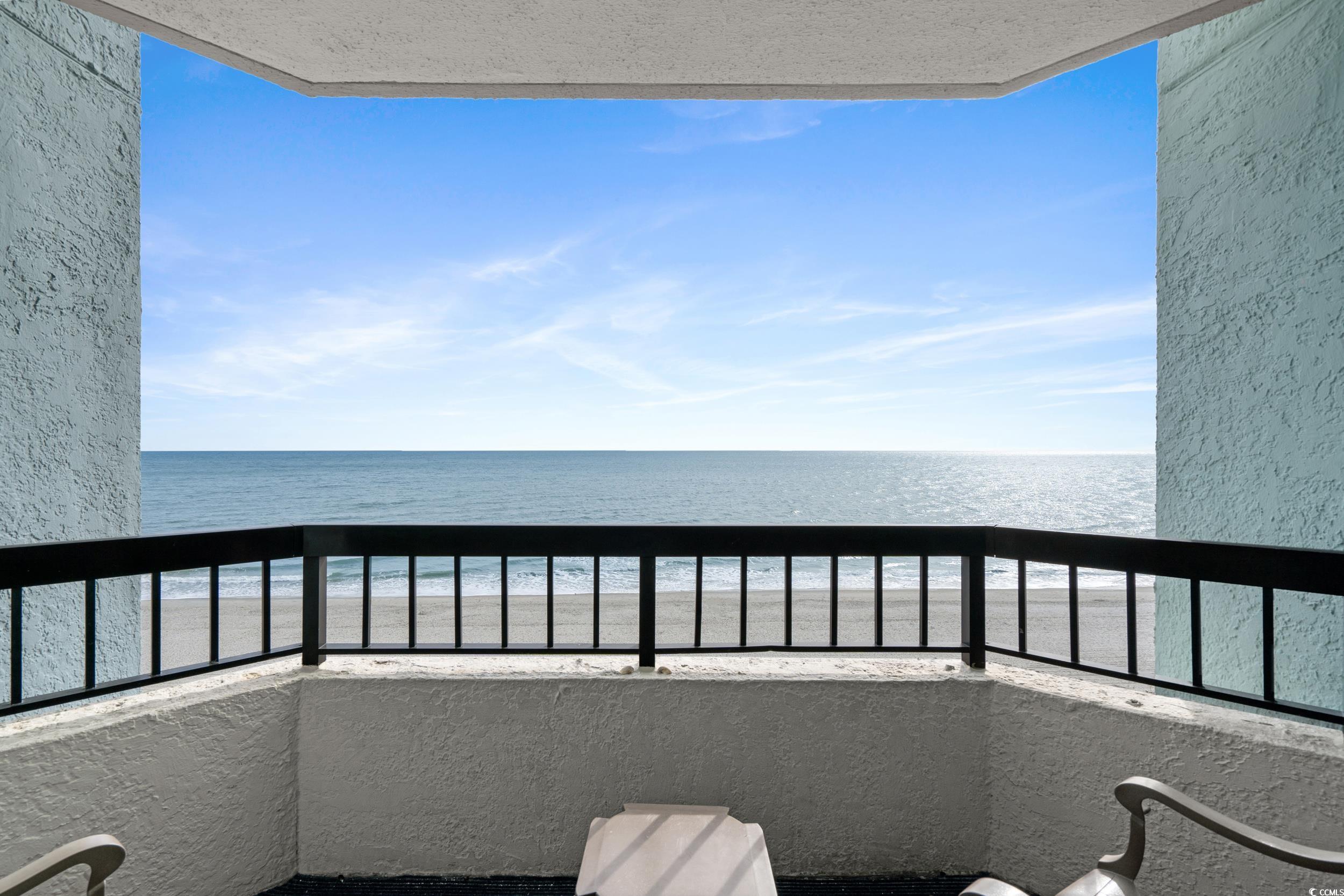 2401 South Ocean Boulevard, Unit 659 Myrtle Beach, SC 29577 - Photo 15 of 38 Balcony featuring view of water and beach