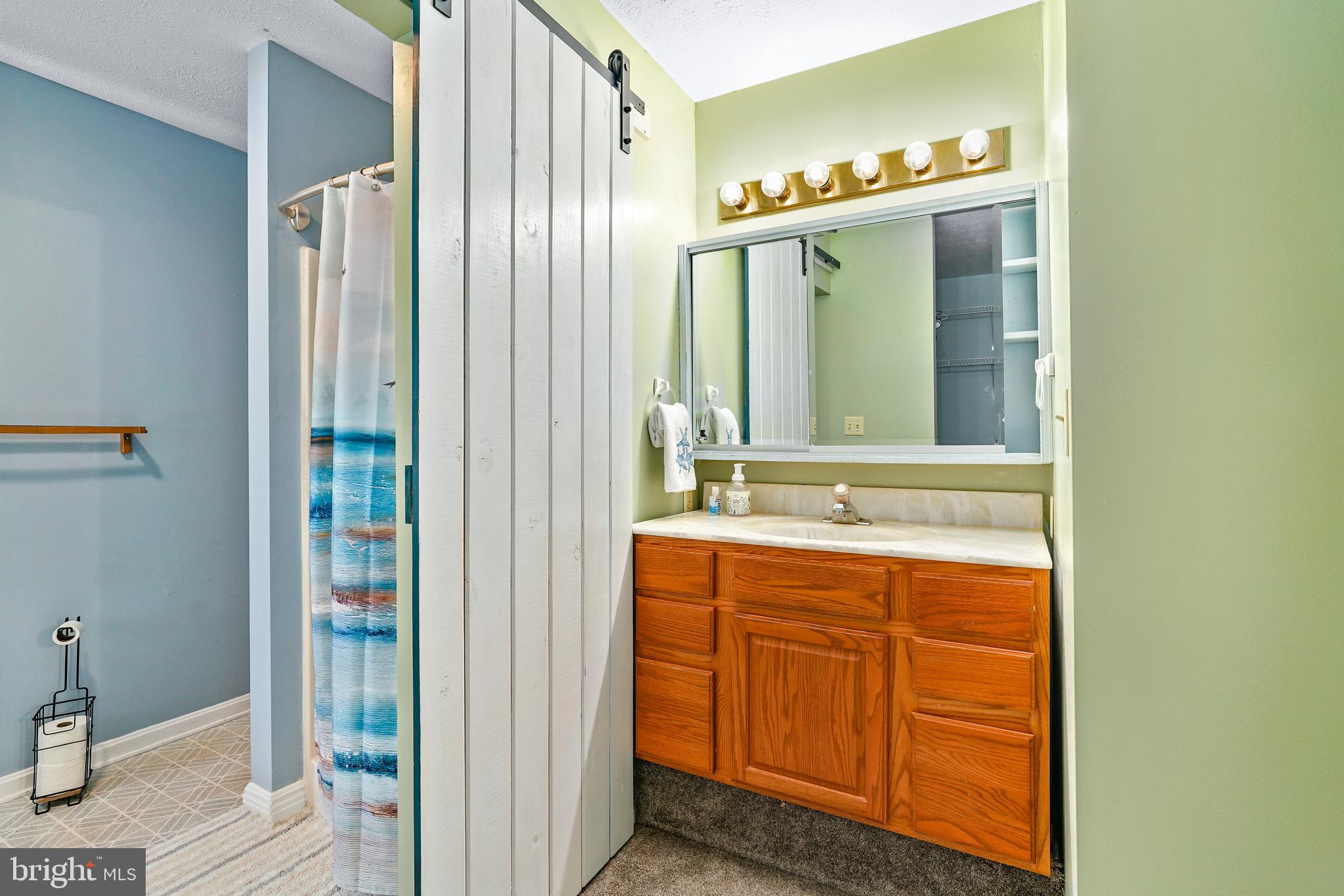 177 Pearce Creek Drive Earleville, MD 21919 - Photo 24 of 37 a bathroom with a double vanity sink and mirror