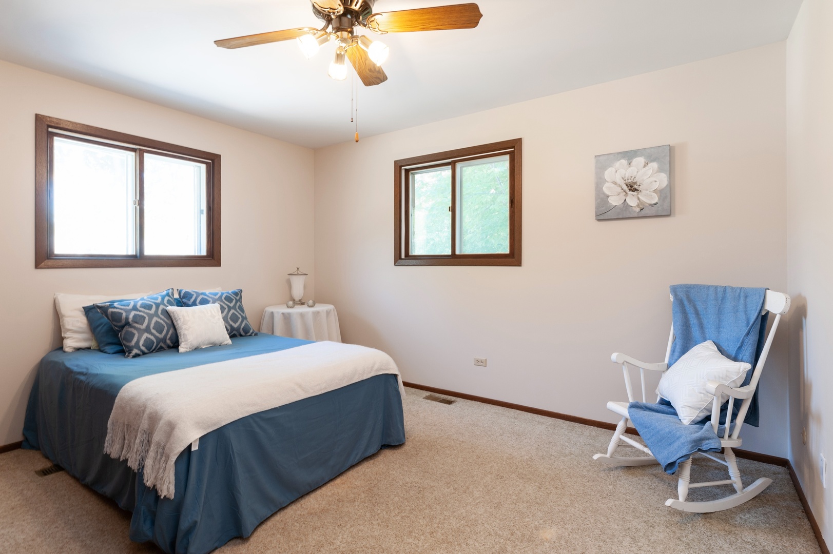209 North Rushmore Road Fox Lake, IL 60020 - Photo 13 of 21 a bedroom with a bed and chair