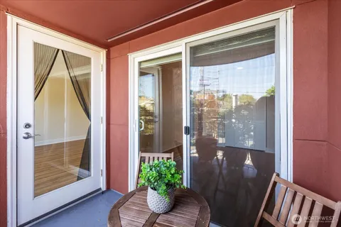 a view of front door