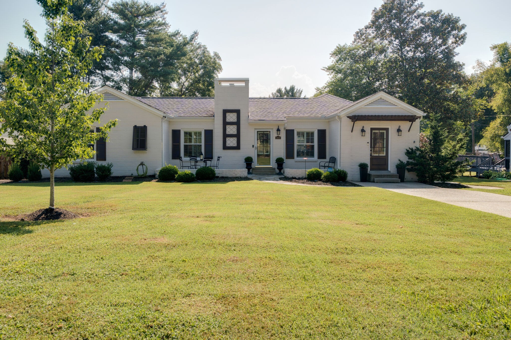 a view of a house with a patio