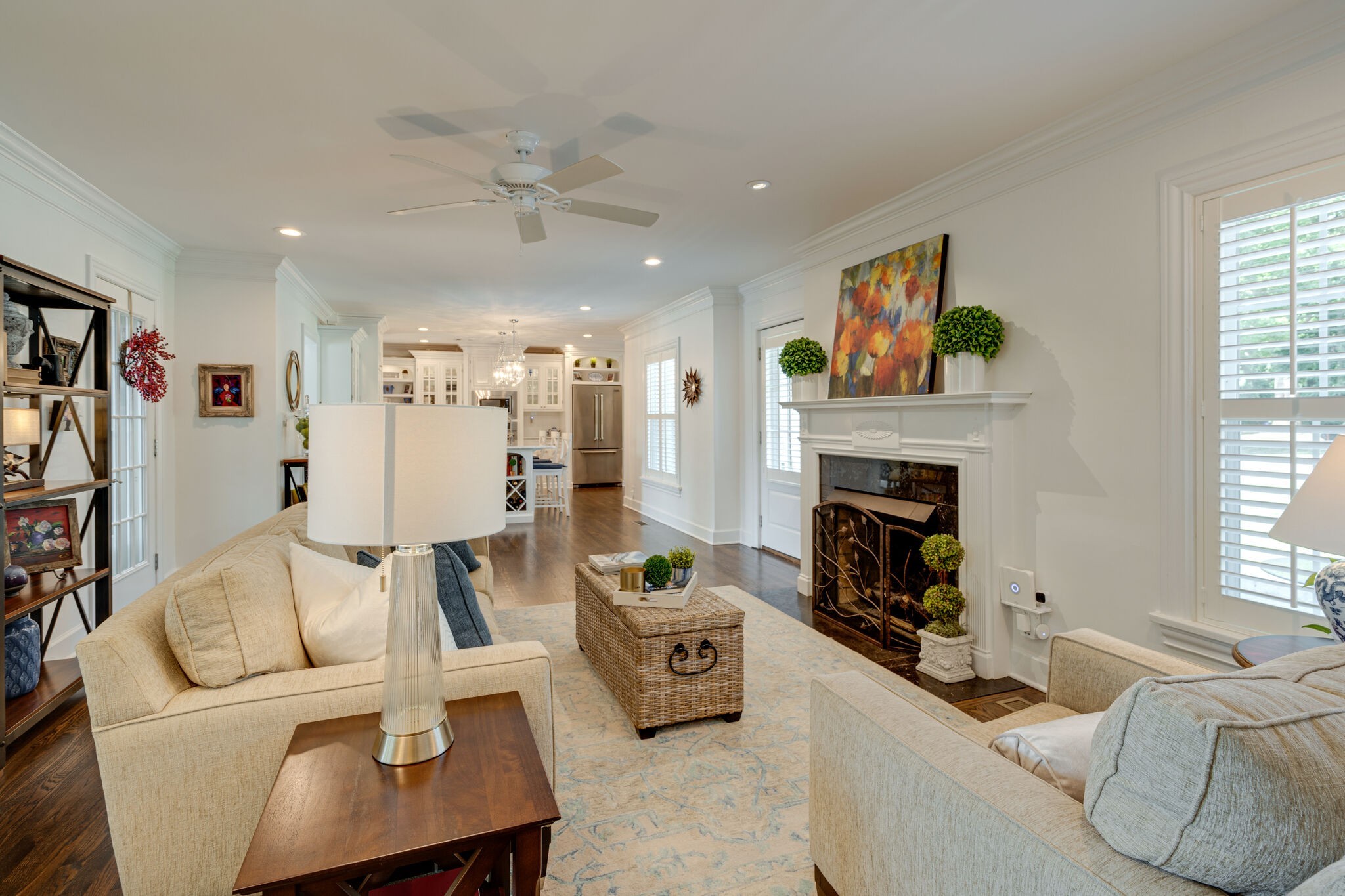 Undisclosed Address Nashville, TN 37204 - Photo 7 of 24 a living room with furniture and a fireplace