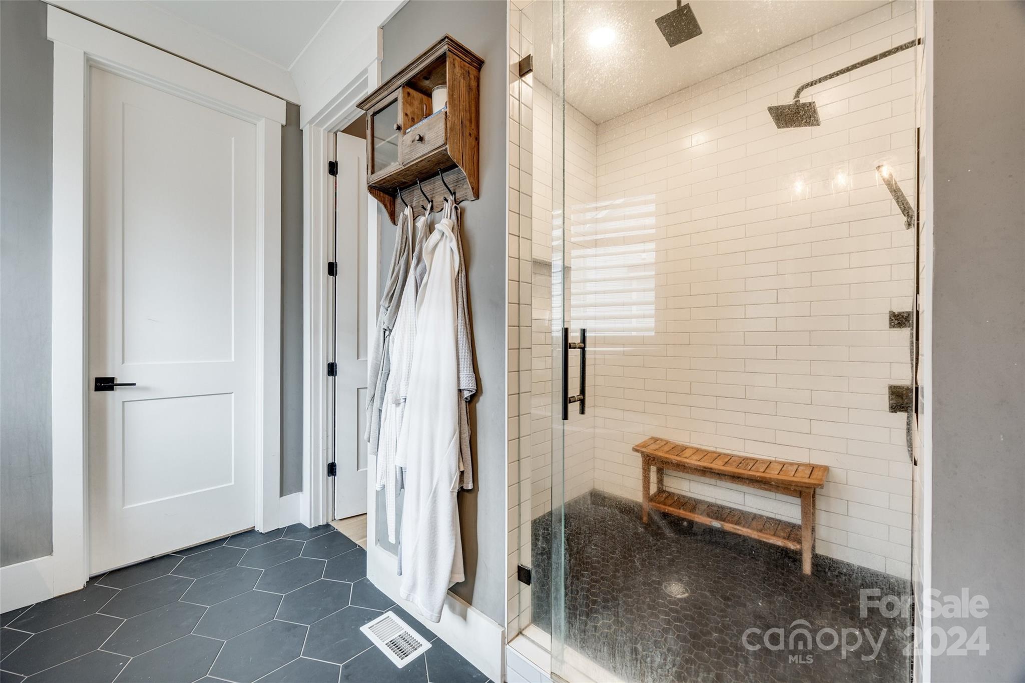 785 Ormand Road York, SC 29745 - Photo 20 of 46 a bathroom with a shower and a glass door