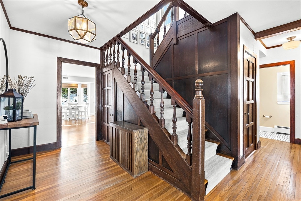 23 Jefferson Road Winchester, MA 01890 - Photo 2 of 41 a view of entryway and hall with wooden floor