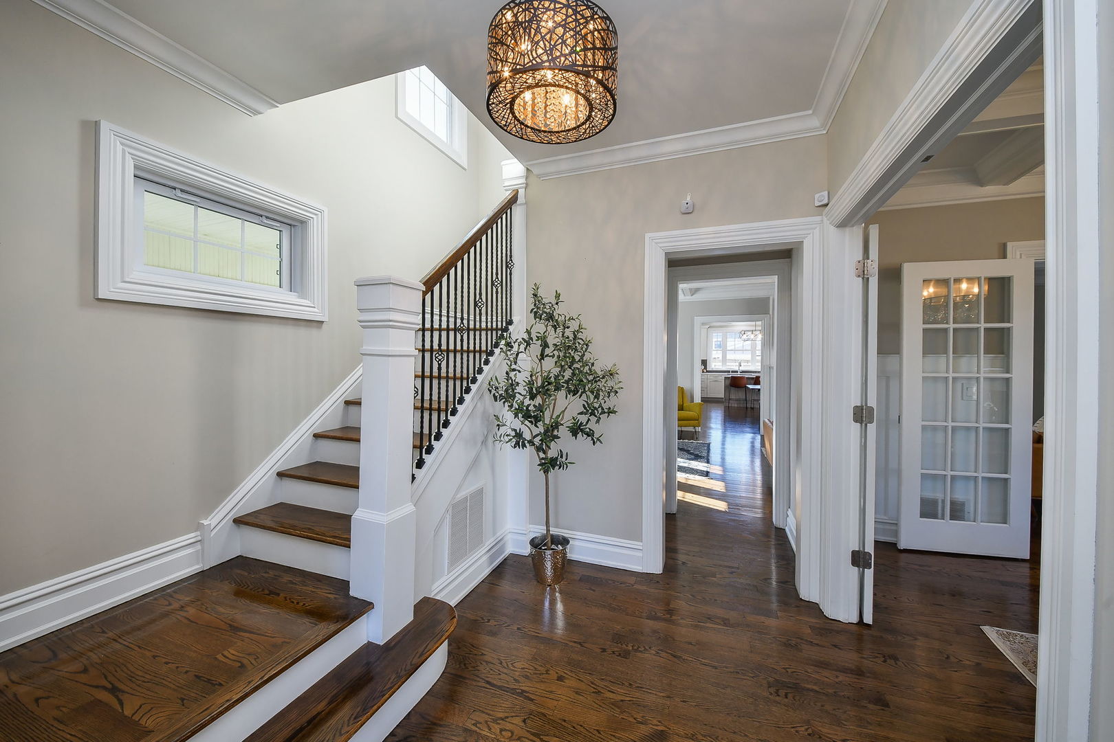 325 North Wright Street Naperville, IL 60540 - Photo 2 of 53 a view of entryway with wooden floor