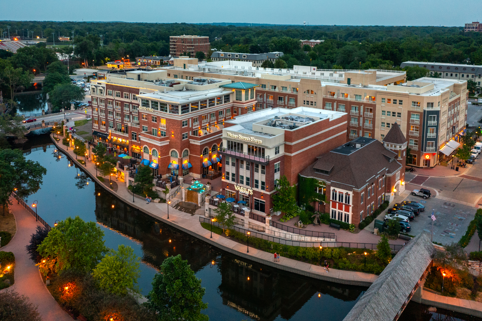 325 North Wright Street Naperville, IL 60540 - Photo 52 of 53 an aerial view of a city