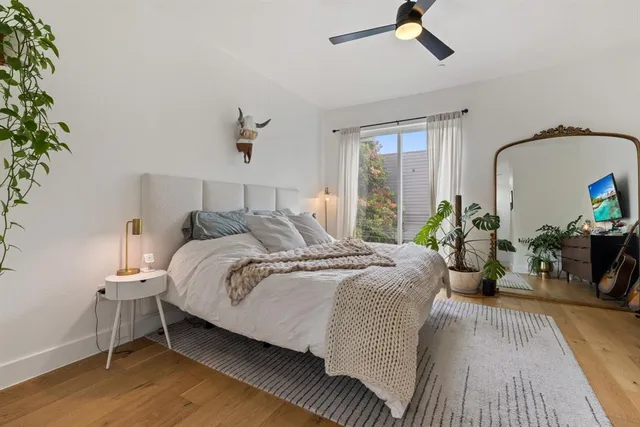 a potted plant sitting in front of a house