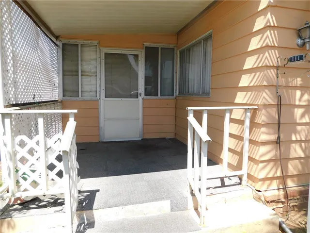 a view of front door of house