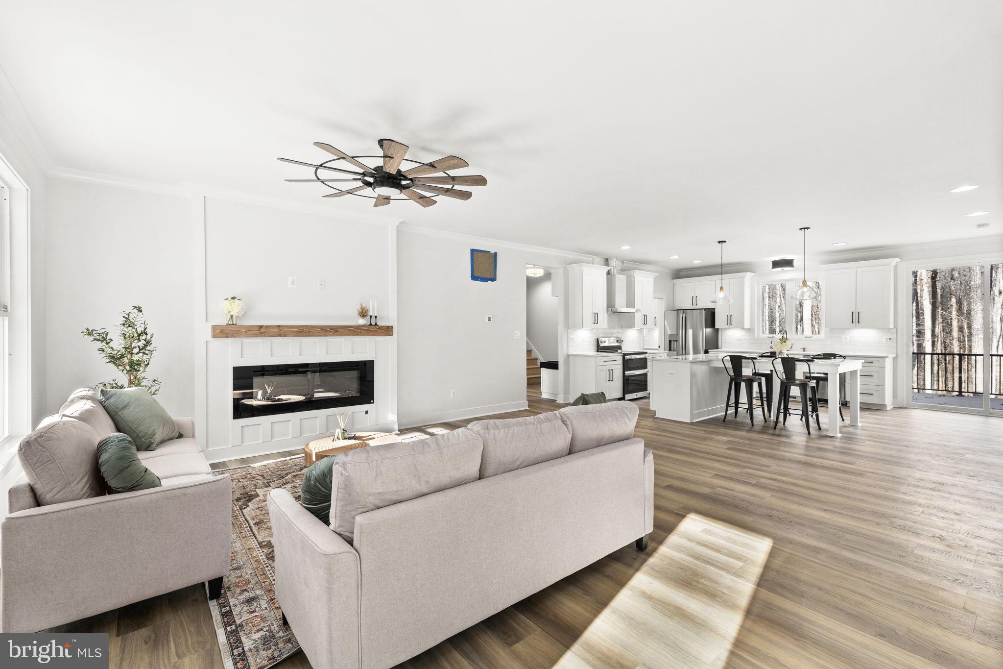 20373 Beaver Crk Court Lignum, VA 22726 - Photo 6 of 61 a living room with furniture and a fireplace