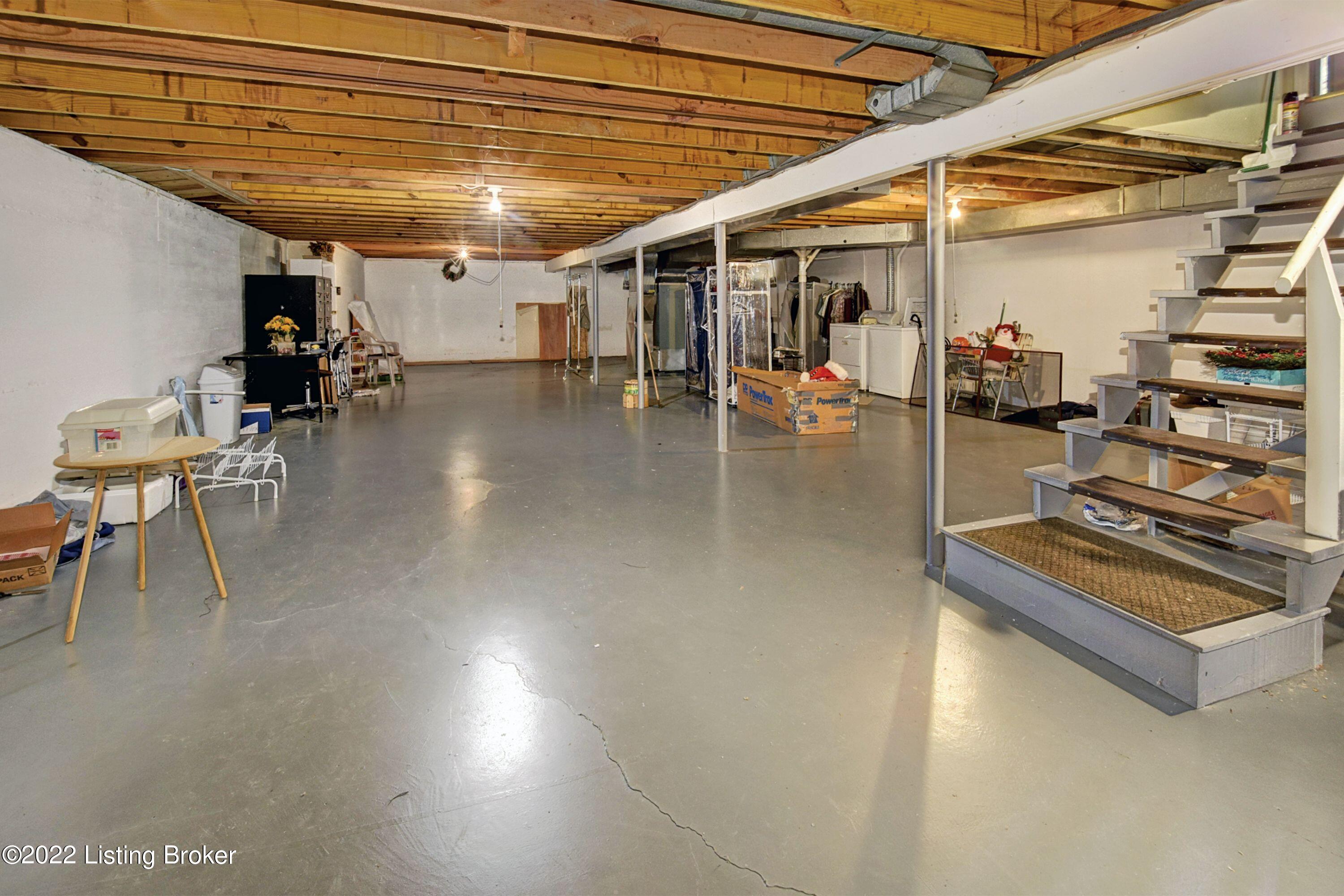 6707 Windhurst Road Louisville, KY 40207 - Photo 33 of 36 Unfinished Basement is Ready For You to Create Your Own Special Place.