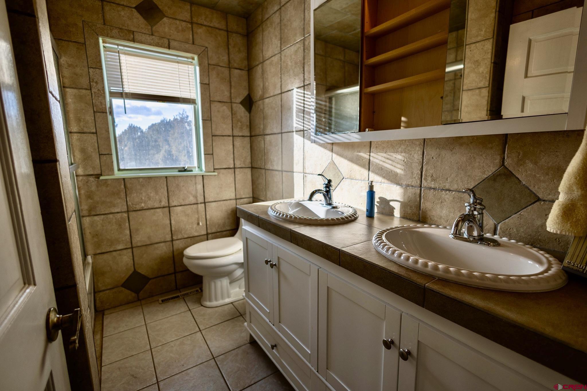 301 Tree Farm Drive Basalt, CO 81621 - Photo 24 of 35 a bathroom with a granite countertop toilet sink and mirror