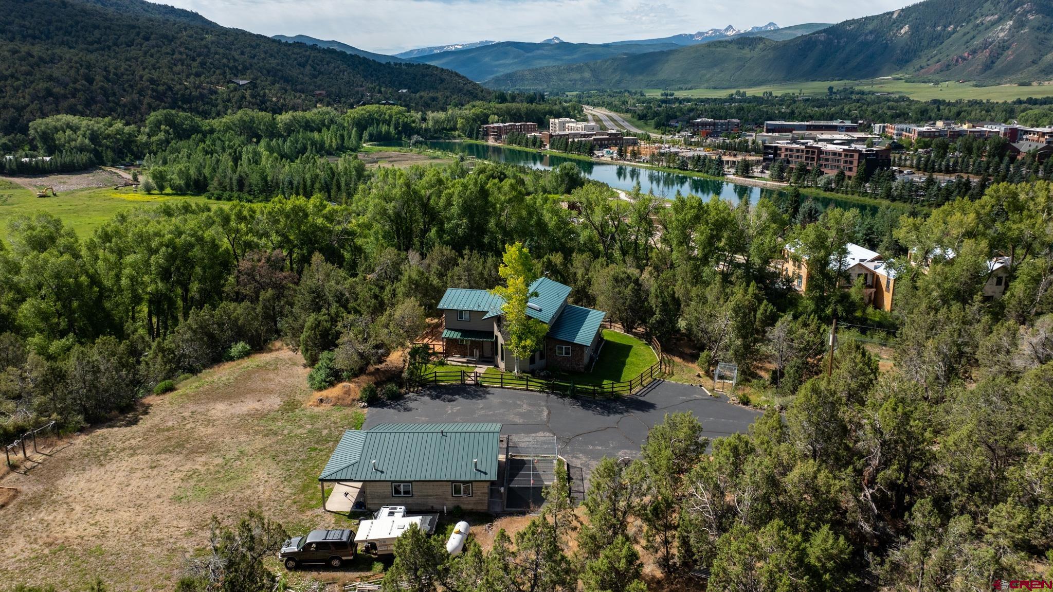 301 Tree Farm Drive Basalt, CO 81621 - Photo 9 of 35 an aerial view of a house with a yard