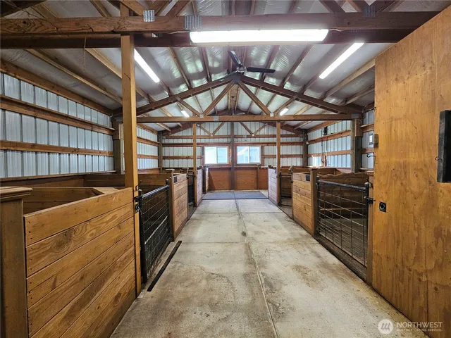 a view of a storage room