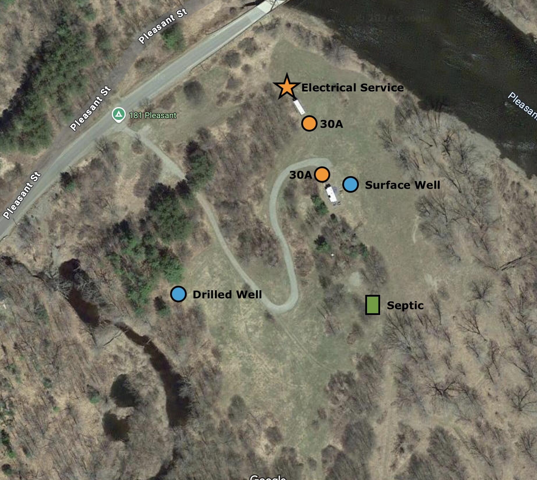 181 Pleasant Street Milo, ME 04463 - Photo 18 of 18 181_pleasant_water_septic_location