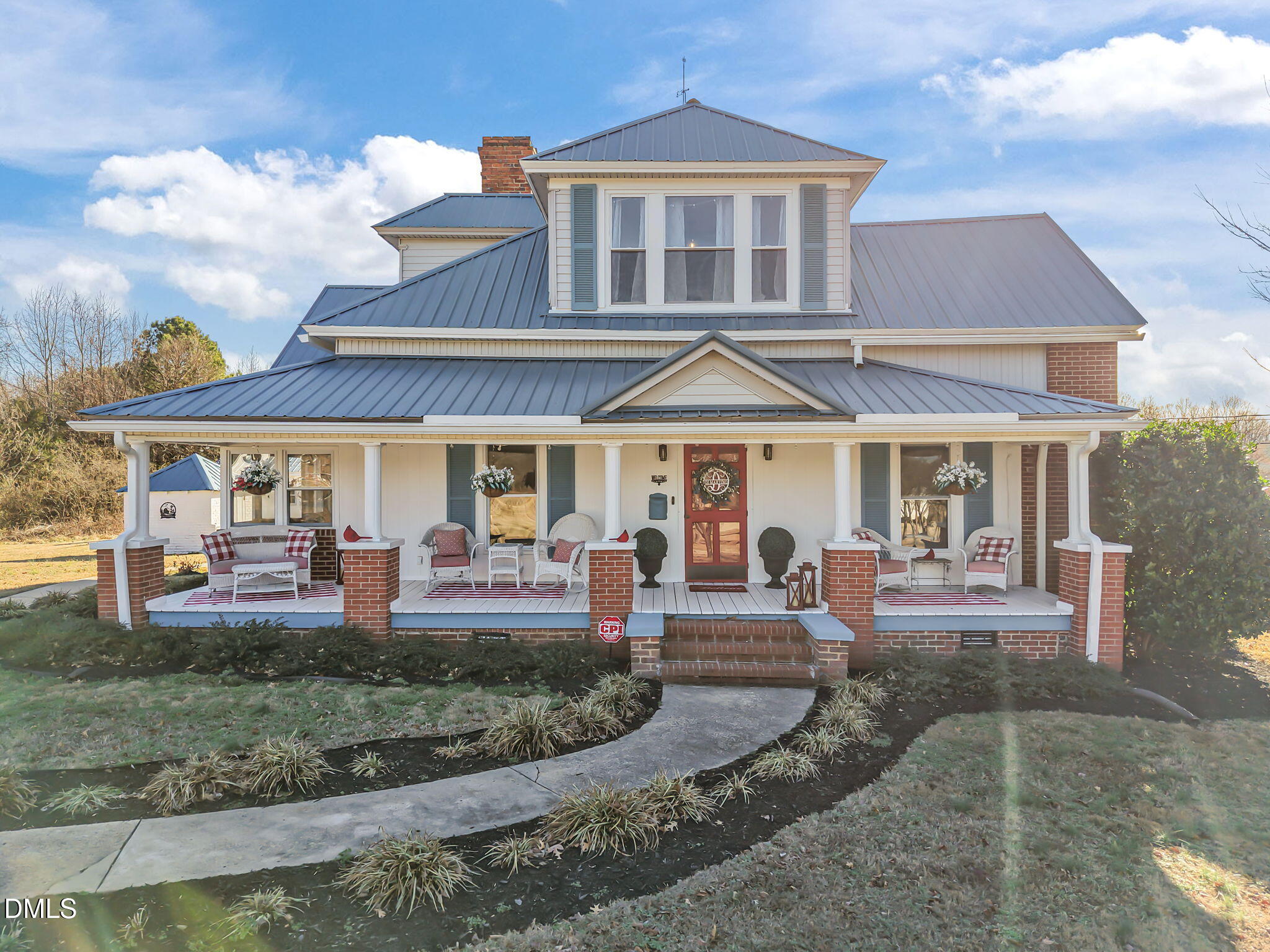 front view of a house with a porch