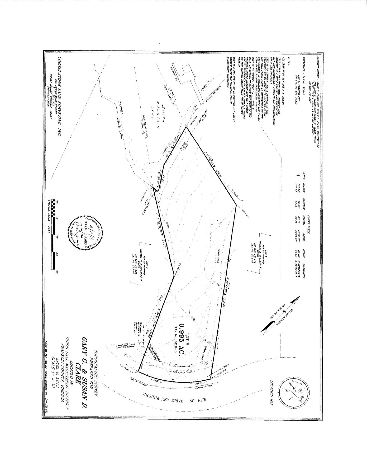 Lot 5 Virginia Key Drive Union Hall, VA 24176 - Photo 4 of 4 Plat