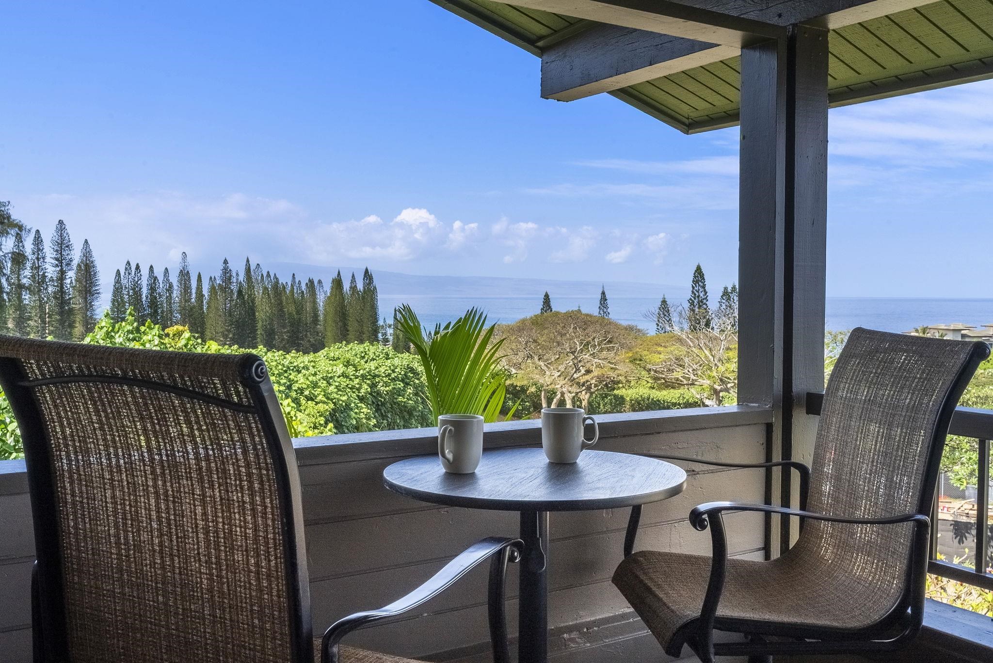 100 Ridge Road, Unit 2721 Lahaina, HI 96761 - Photo 2 of 16 a view of a terrace with furniture and a potted plant