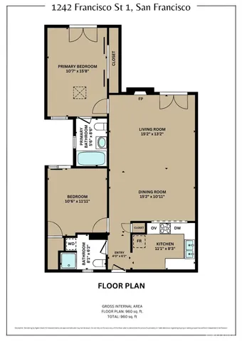 $1,249,000 | 1242 Francisco Street, Unit 1, San Francisco, CA 94123