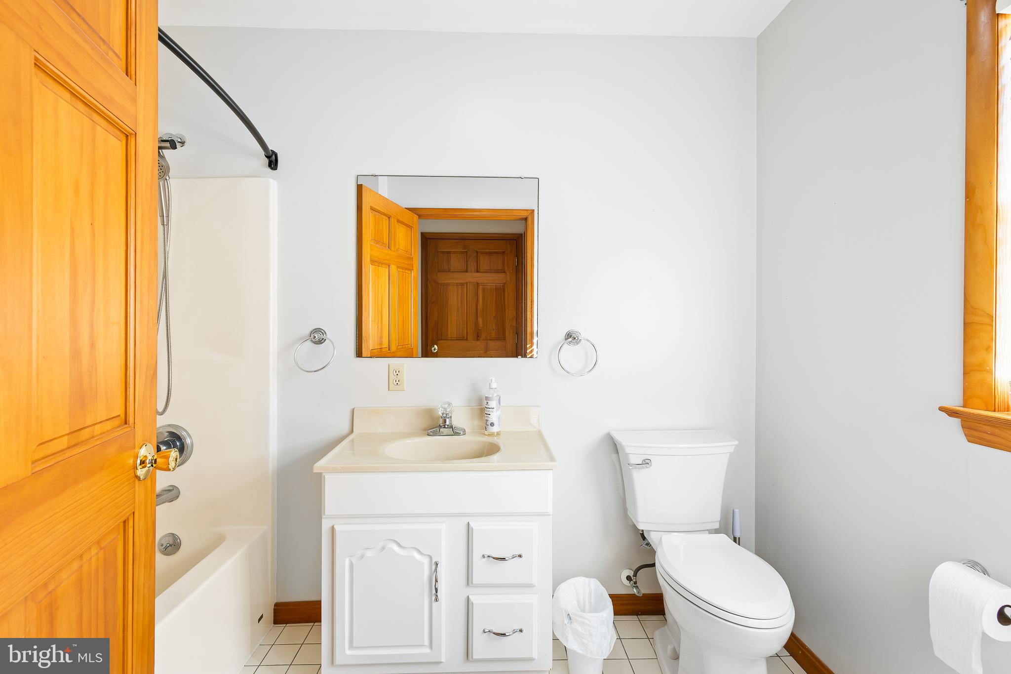 994 North Glebe Road Montross, VA 22520 - Photo 47 of 82 a bathroom with a toilet a sink and a mirror