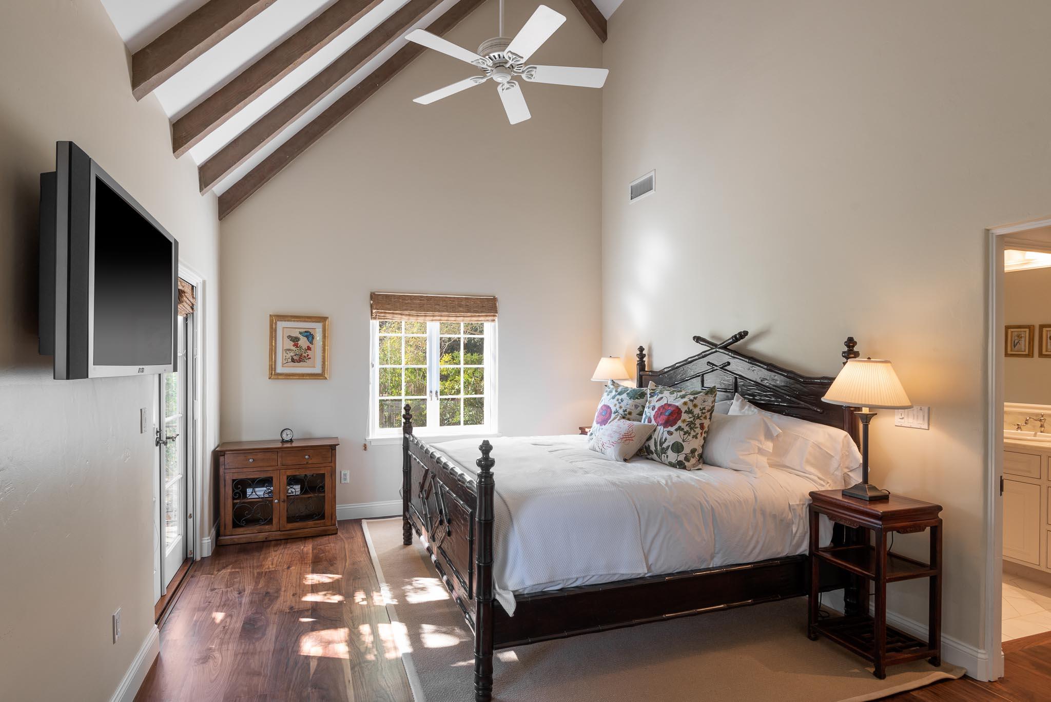 1570 East Valley Road Montecito, CA 93108 - Photo 15 of 23 a bedroom with a bed and a window