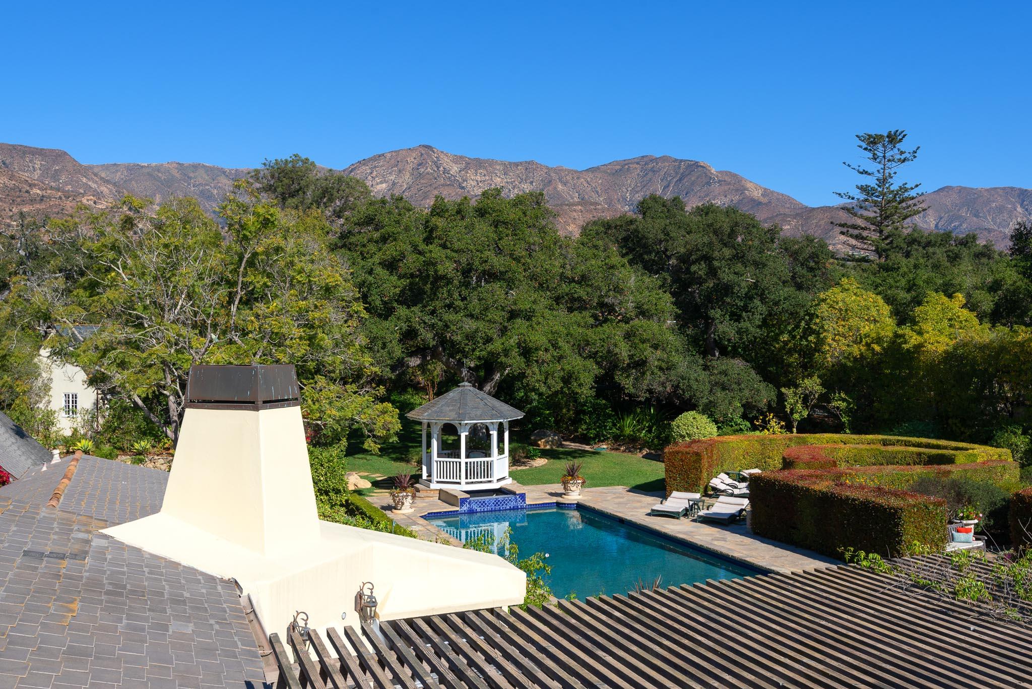 1570 East Valley Road Montecito, CA 93108 - Photo 9 of 23 a view of a swimming pool with a patio