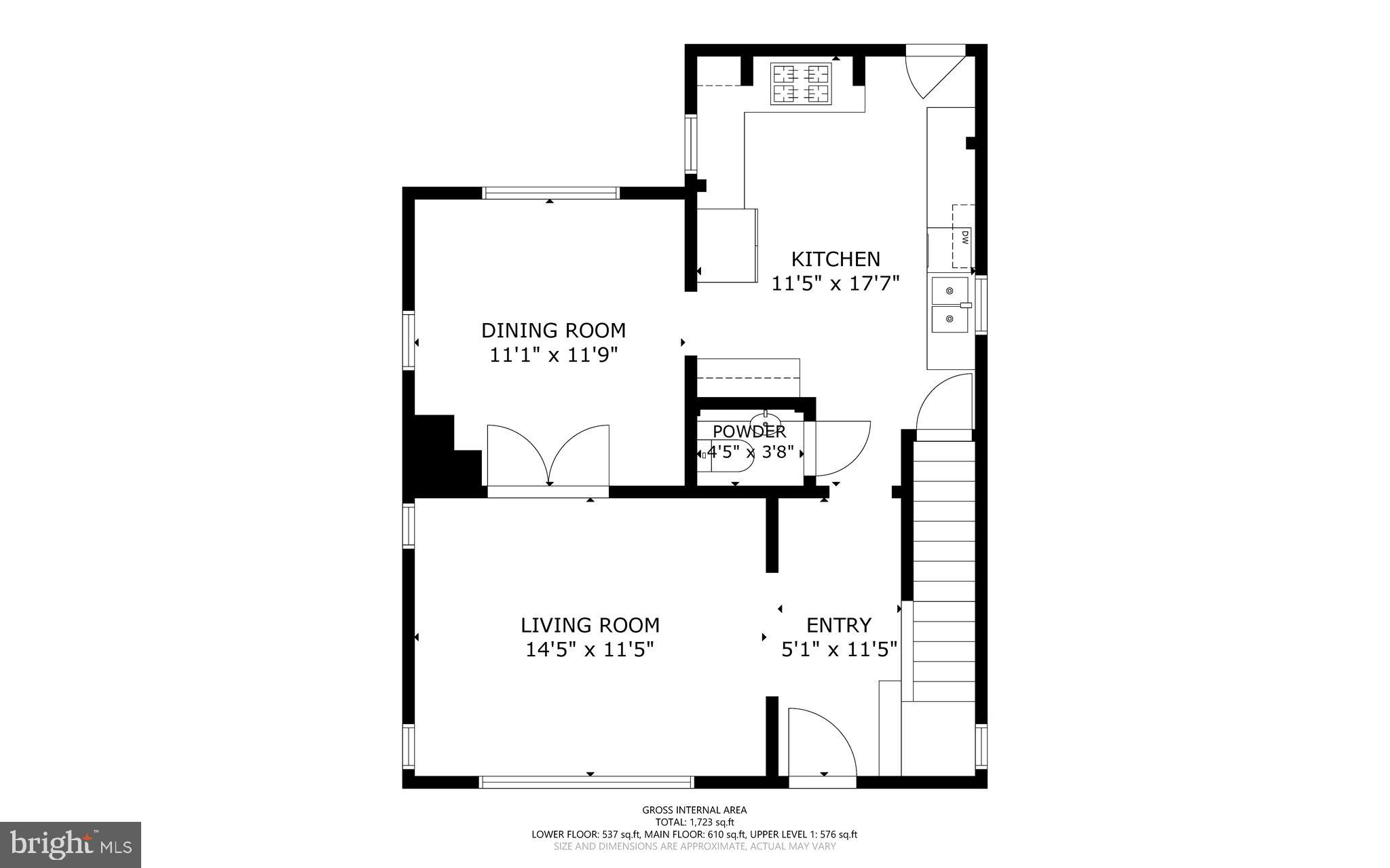 4413 Hooper Avenue Baltimore, MD 21229 - Photo 31 of 33 Floor Plan - 1st floor