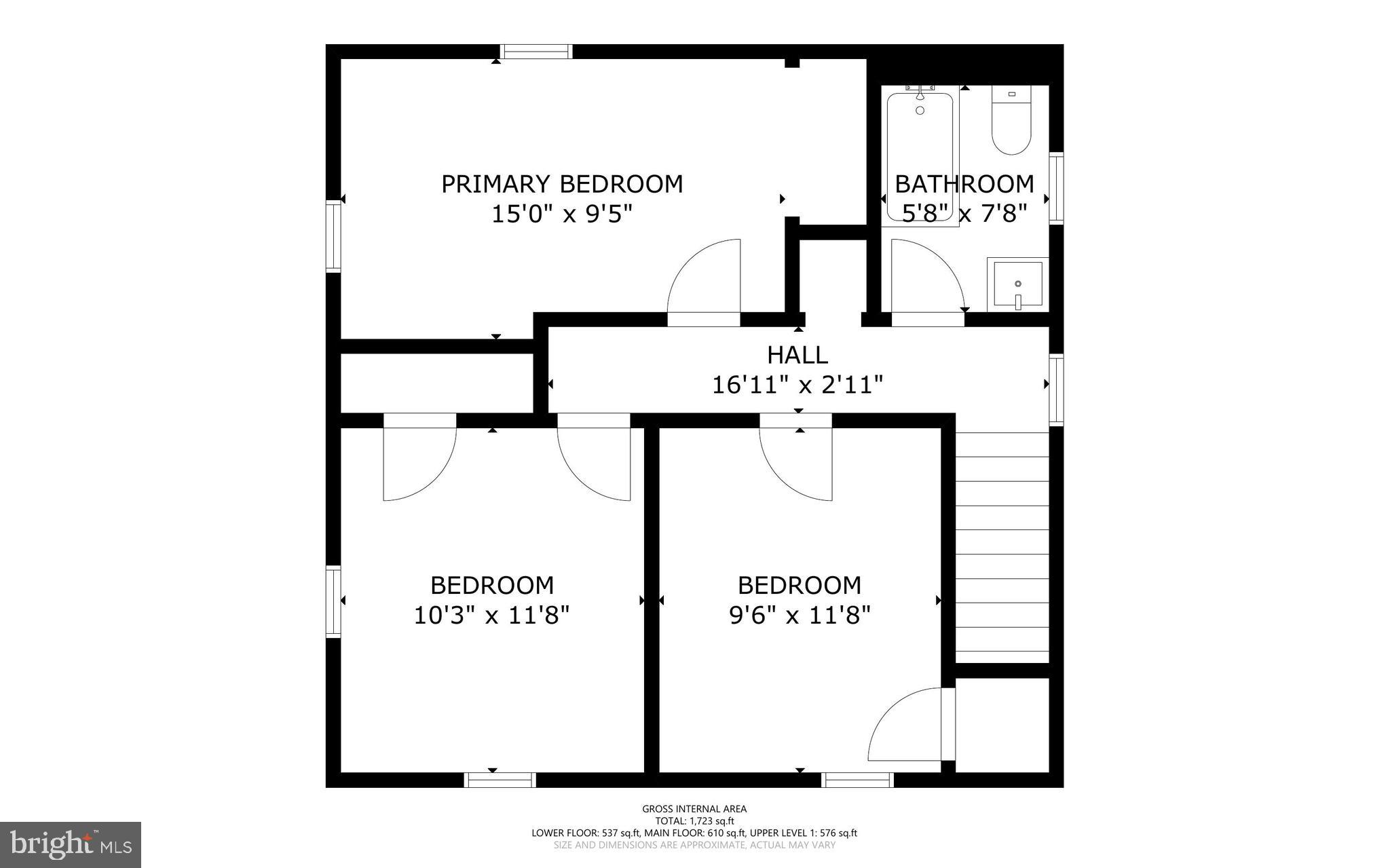 4413 Hooper Avenue Baltimore, MD 21229 - Photo 32 of 33 Floor Plan - 2nd floor