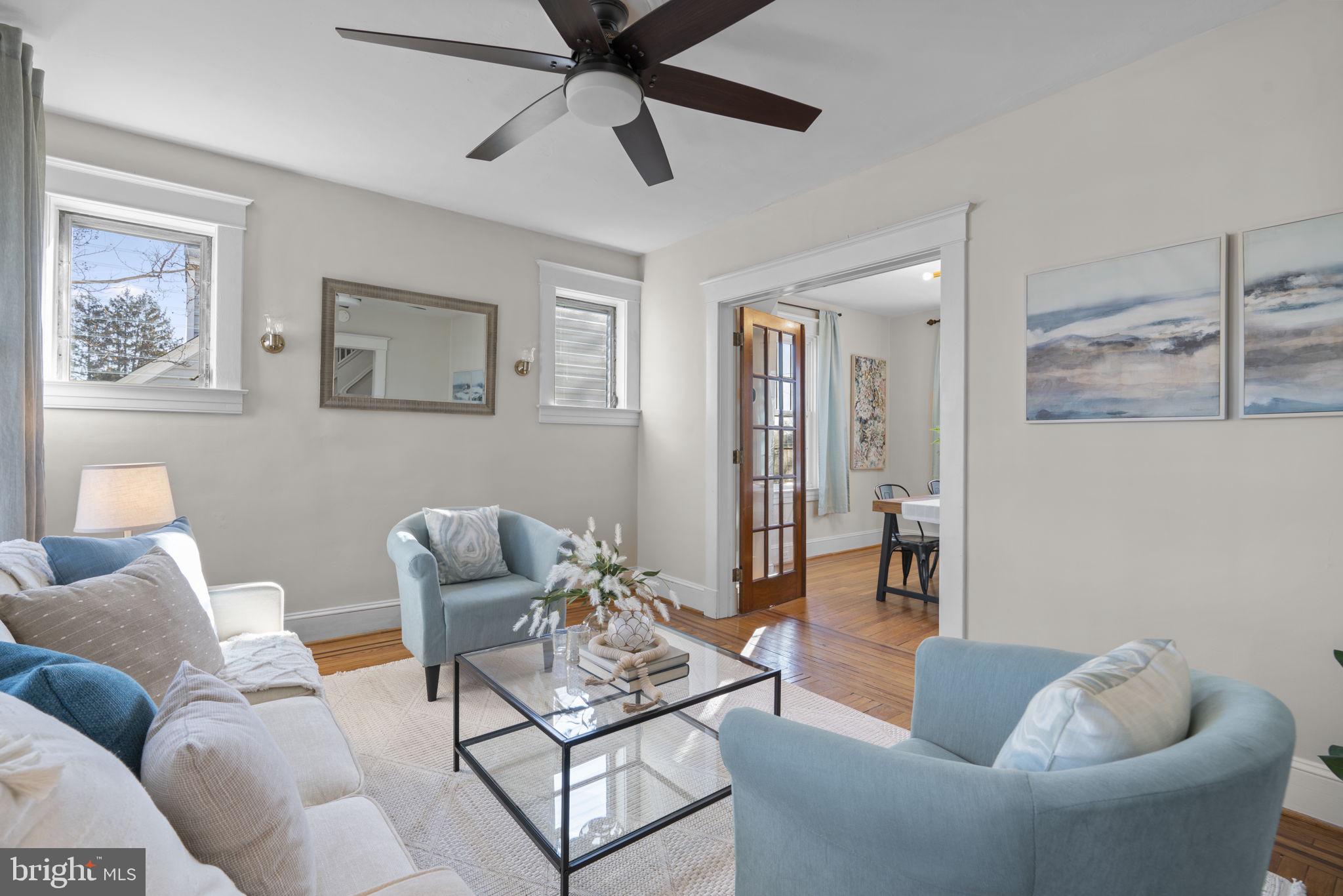 4413 Hooper Avenue Baltimore, MD 21229 - Photo 4 of 33 Spacious living room with wood floors