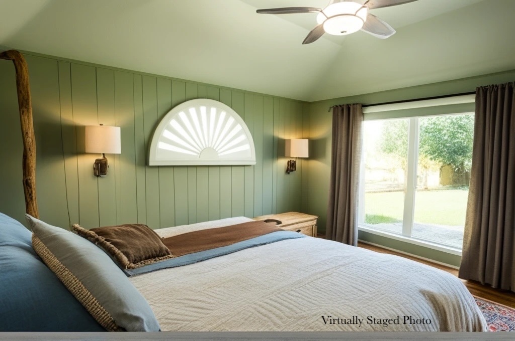 1712 Hackney Cove Austin, TX 78727 - Photo 15 of 38 a bedroom with a bed and a large window