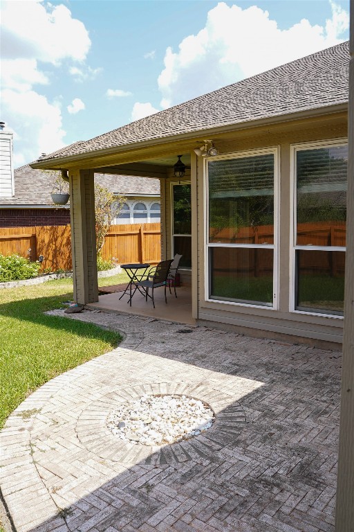 1712 Hackney Cove Austin, TX 78727 - Photo 33 of 38 a view of a house with backyard porch and sitting area